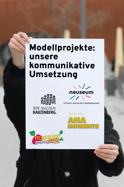 Für verschiedene Projekte der Modellkommunen haben wir Logos entwickelt.