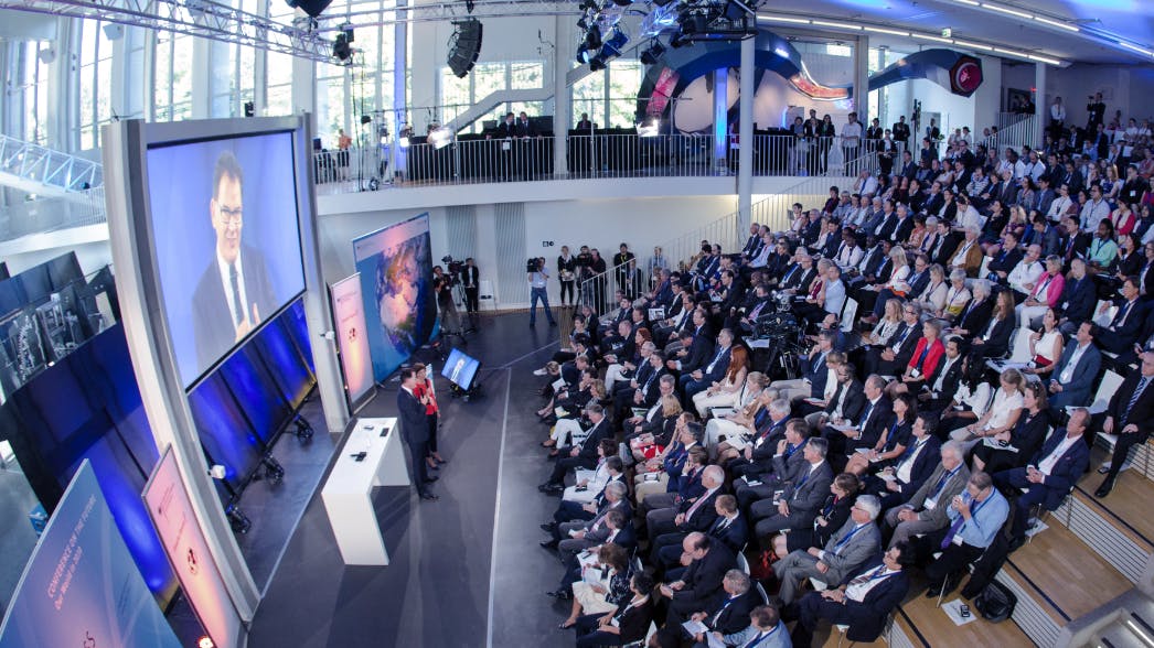 Beim hybriden Zukunftskongress im Deutschen Museum in München nahmen ca. 700 Personen teil.